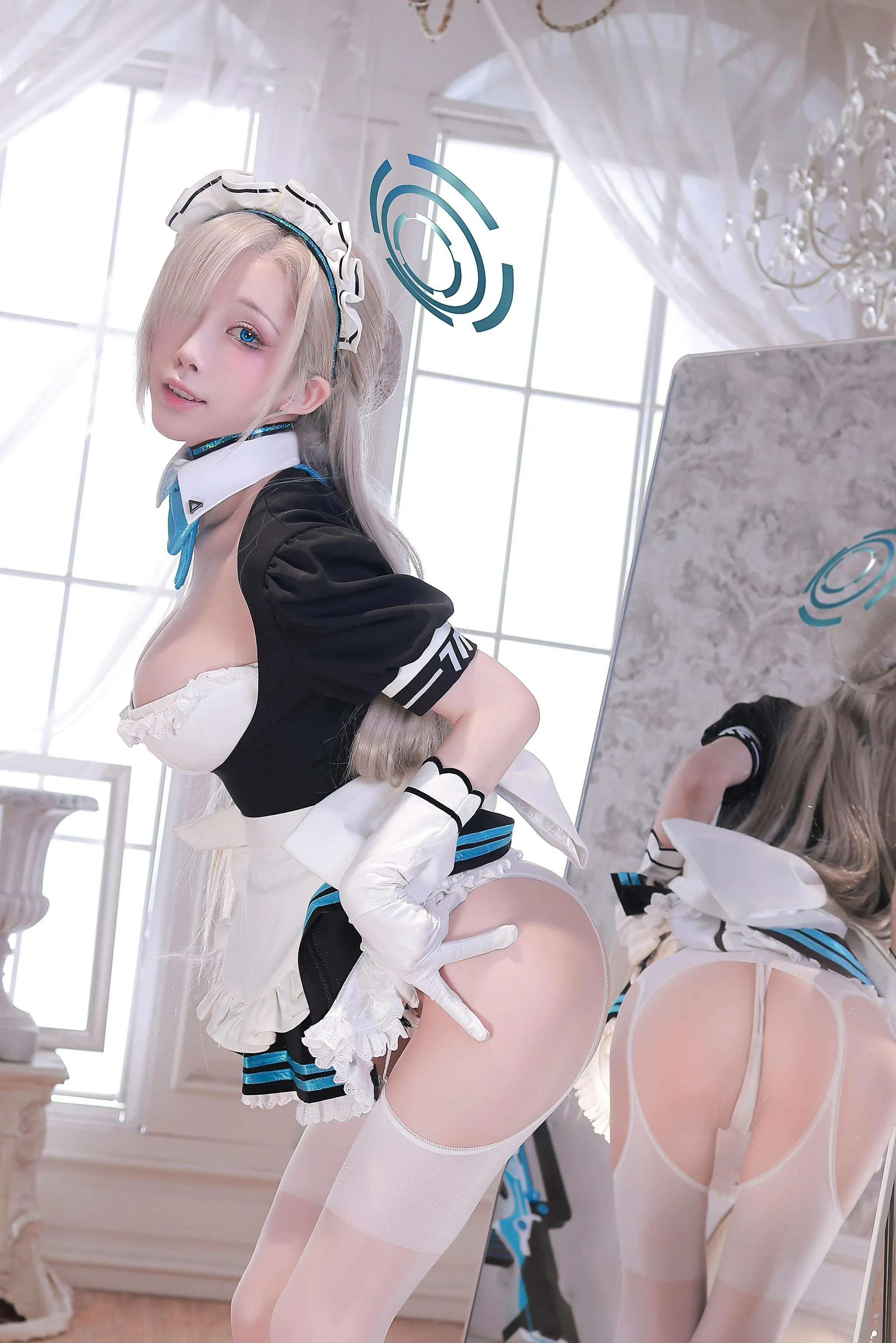 水淼aqua – NO.162 碧蓝档案 – 一之濑明日奈女仆 [155P]插图